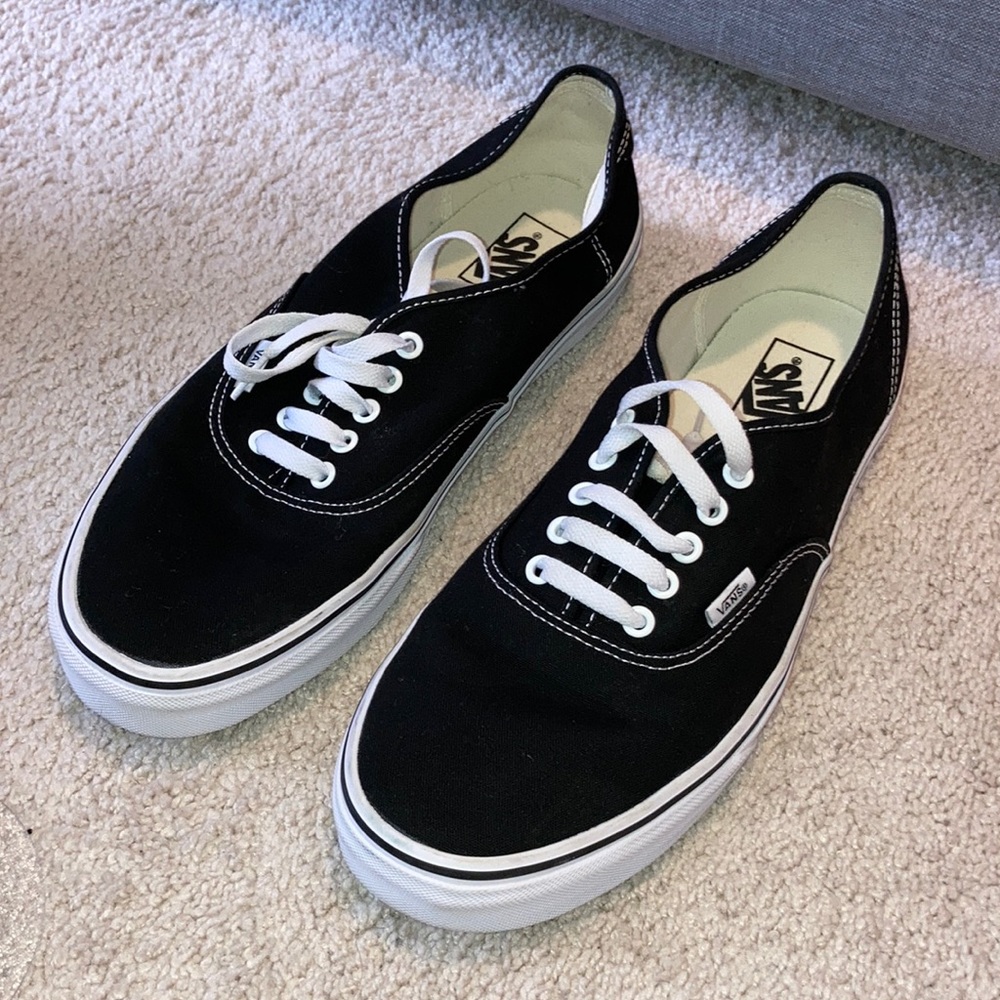 Vans authentic shoes - black - worn once
